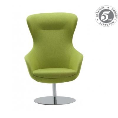 Fotoliu Fan, baza plata cromata