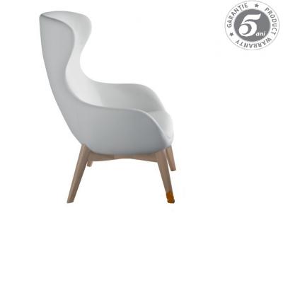 Fotoliu Fan, picioare din lemn