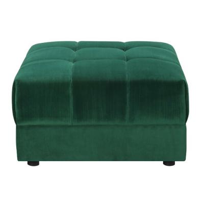 Taburet Dream Square, catifea verde