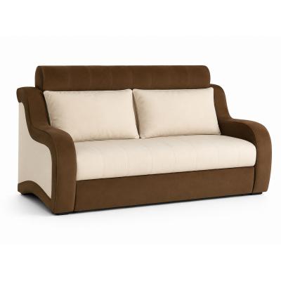 Canapea extensibila 3 locuri, extensie tip pat matrimonial, Studio, culoarea Maro/ Bej