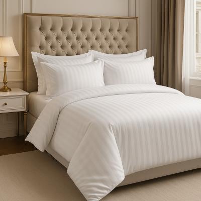 Lenjerie alba Damasc Satinat Dungat Premium