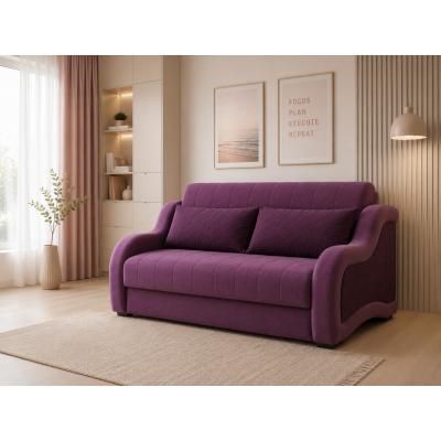 Canapea extensibila 3 locuri, extensie tip pat matrimonial, Studio, culoarea Mov